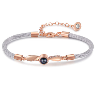 Custom Photo Projection Couple Bracelet