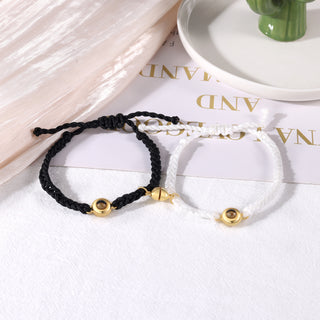 Custom Photo Projection Magnetic Couple Bracelet
