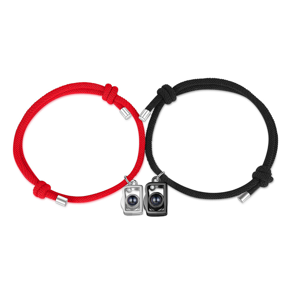 Custom Photo Projection Couple Bracelet