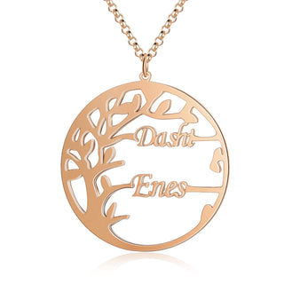 Custom Name Family Tree Necklace