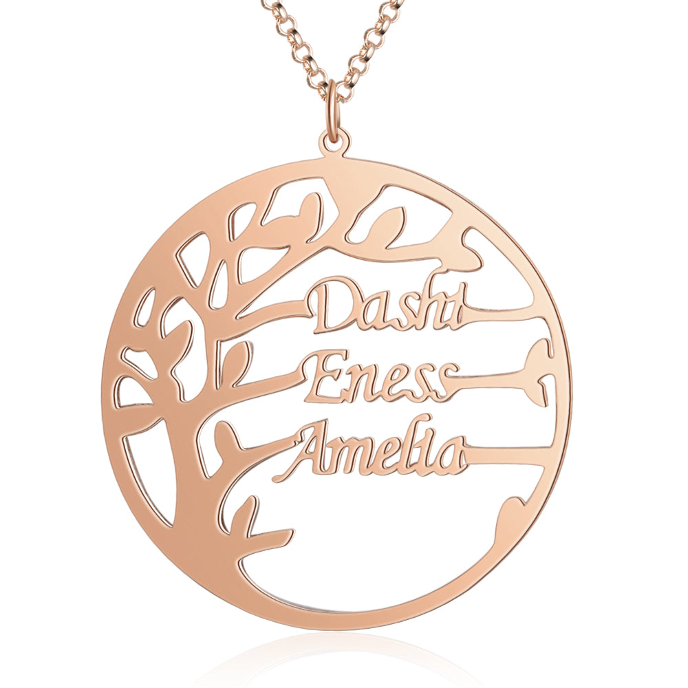 Custom Name Family Tree Necklace