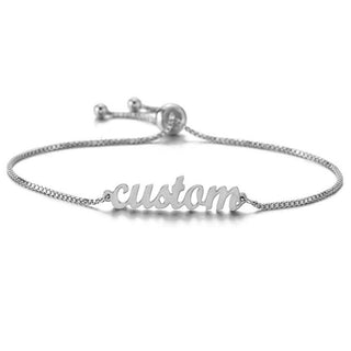 Personalized 925 Sterling Silver Name Bracelet