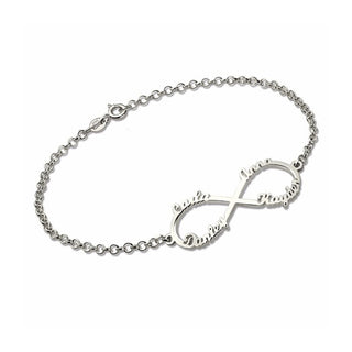 Best Personalized Sterling Silver Infinity Bracelets
