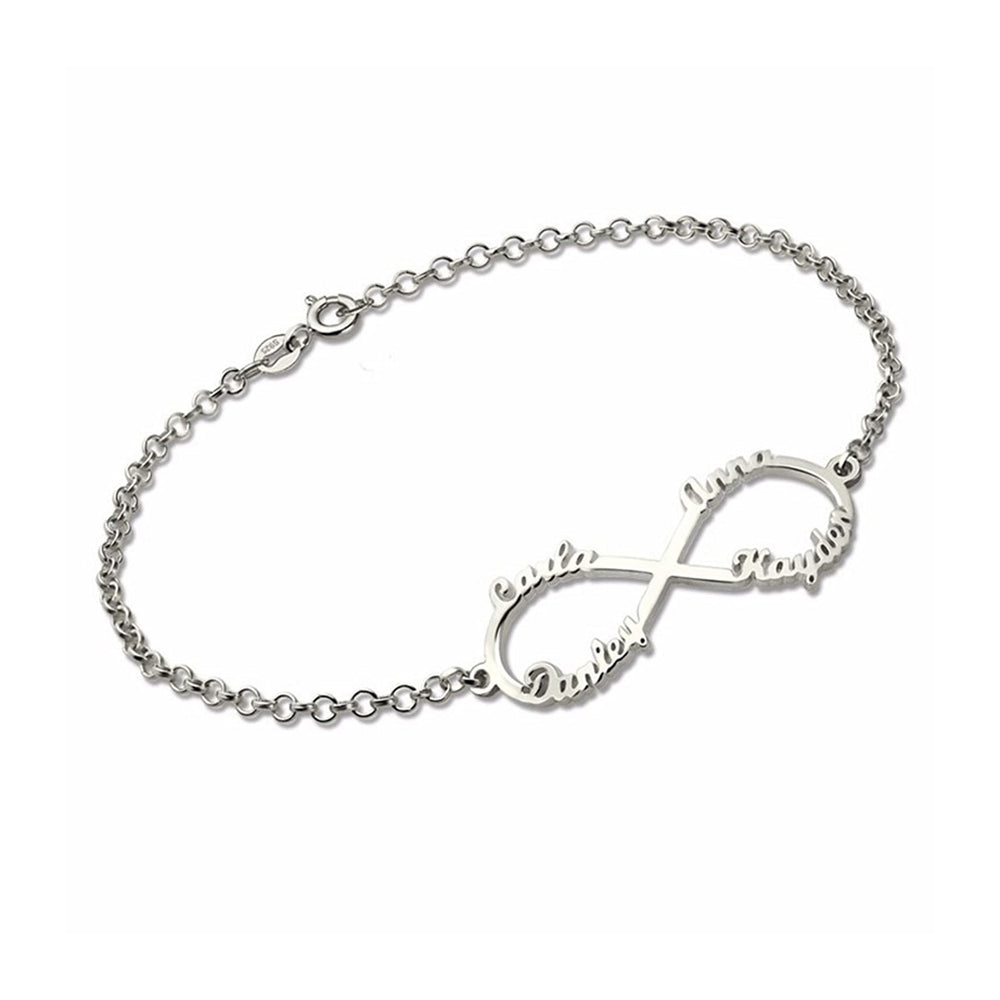 Best Personalized Sterling Silver Infinity Bracelets