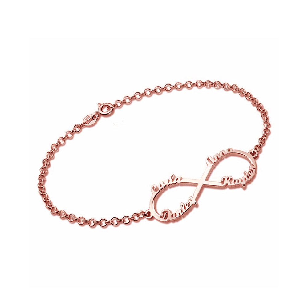 Best Personalized Sterling Silver Infinity Bracelets