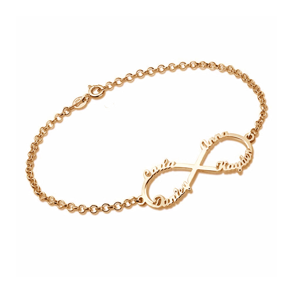 Best Personalized Sterling Silver Infinity Bracelets