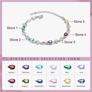 Custom Birthstone Bracelet