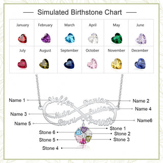 Personalized Rhodium Plated Infinity Name Necklace