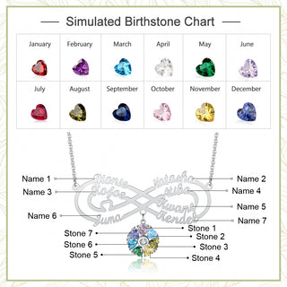 Personalized Rhodium Plated Infinity Name Necklace