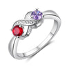 Infinity Crystal Zirconia Rings