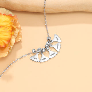 Personalized Stainless Steel Leaf Necklace