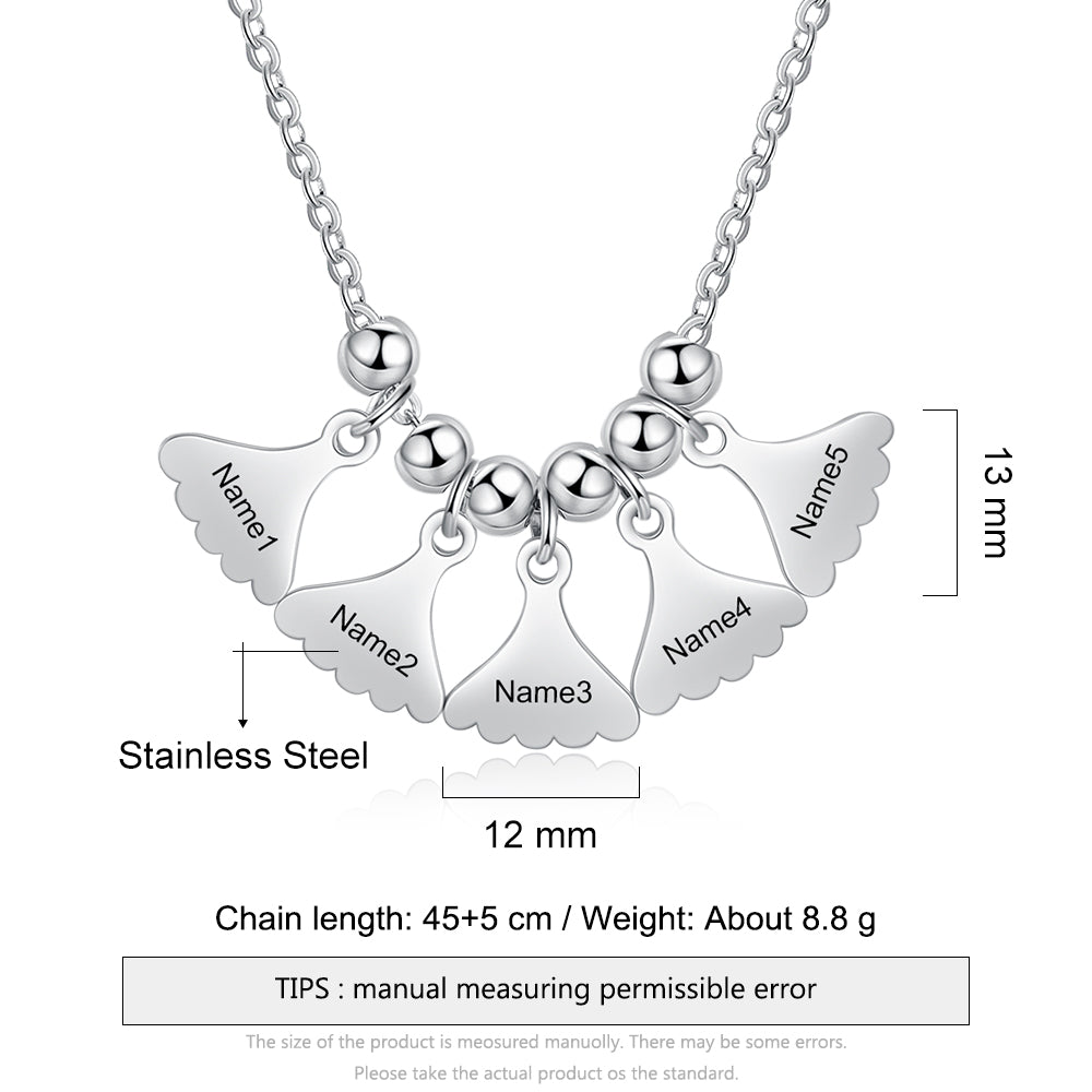Personalized Stainless Steel Leaf Necklace