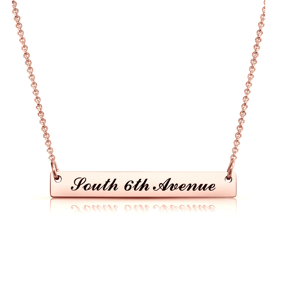 925 Silver Engraved Necklace