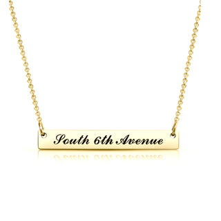 925 Silver Engraved Necklace