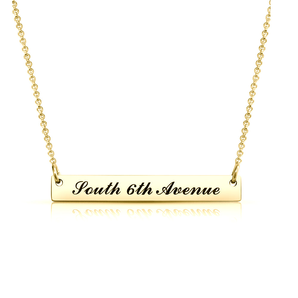 925 Silver Engraved Necklace