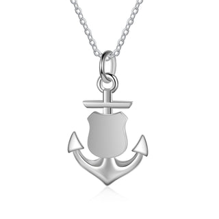 Custom Photo Anchor Necklace