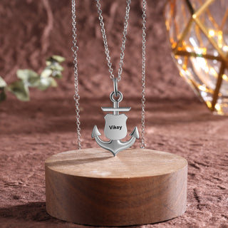 Custom Photo Anchor Necklace
