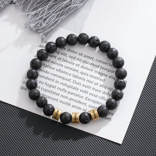 Copper Personalized Natural Stone Bracelets