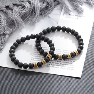 Copper Personalized Natural Stone Bracelets