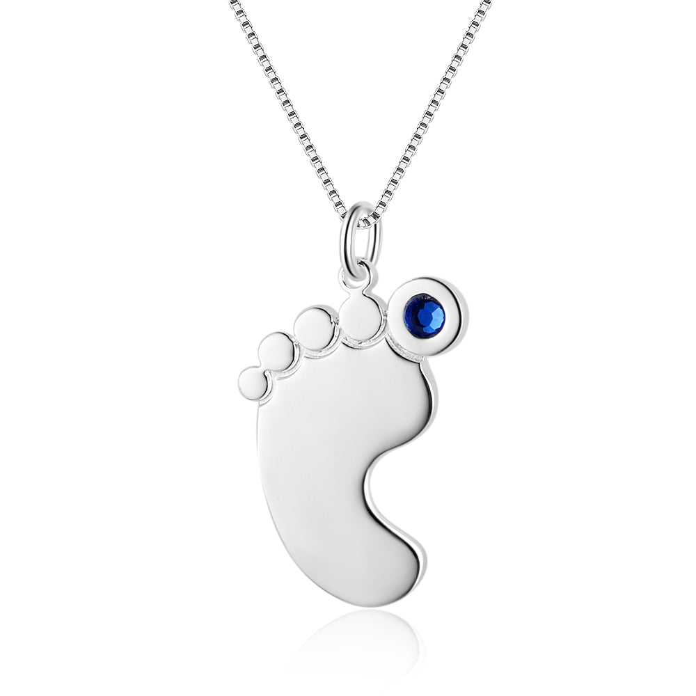Custom Baby Feet Necklace