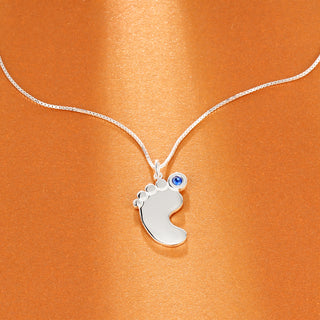 Custom Baby Feet Necklace