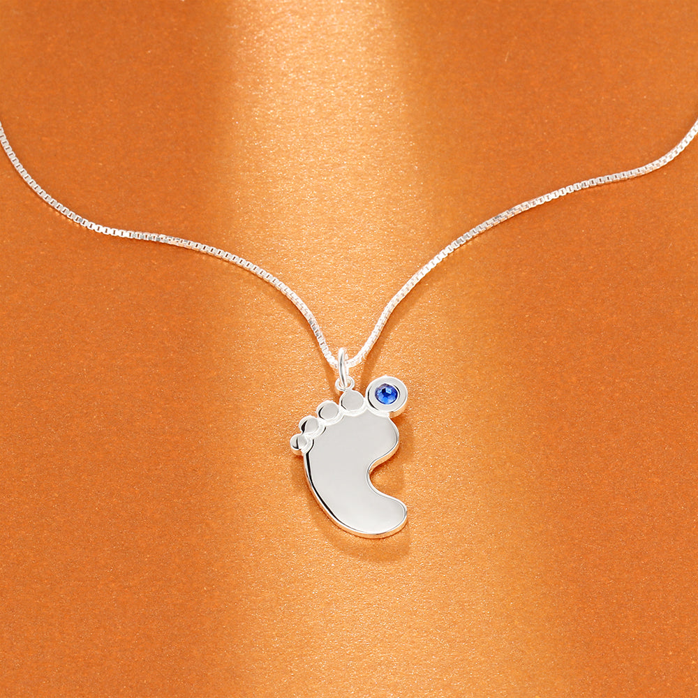 Custom Baby Feet Necklace