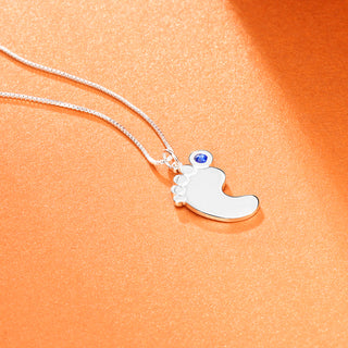 Custom Baby Feet Necklace