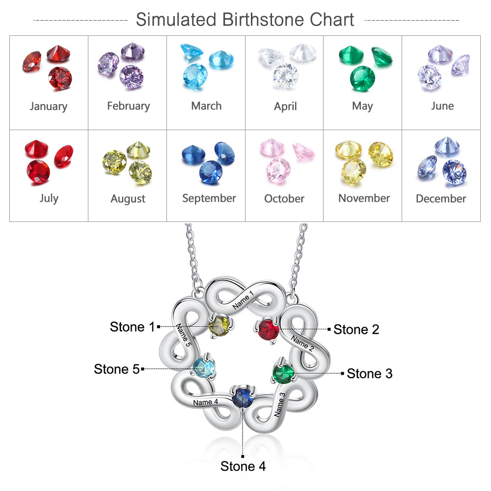 Rhodium Plated Infinity Necklace
