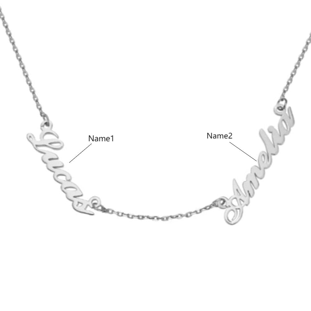 Custom three name necklace