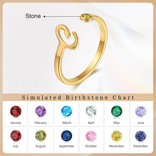 Custom Birthstone Ring