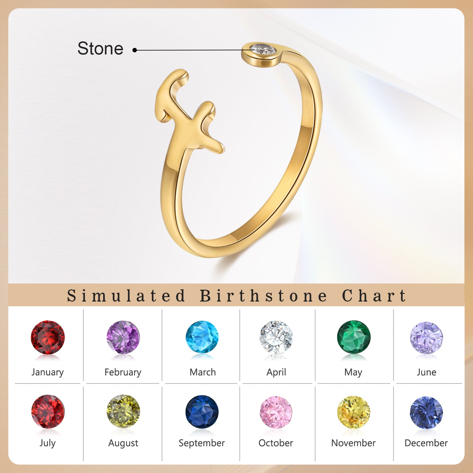 Custom Birthstone Ring