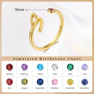 Custom Birthstone Ring