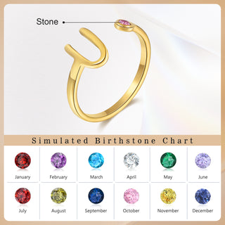 Custom Birthstone Ring