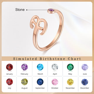Custom Birthstone Ring