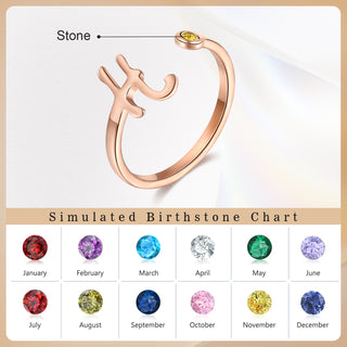 Custom Birthstone Ring