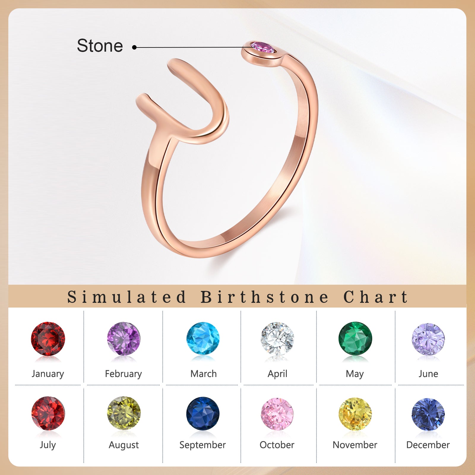 Custom Birthstone Ring