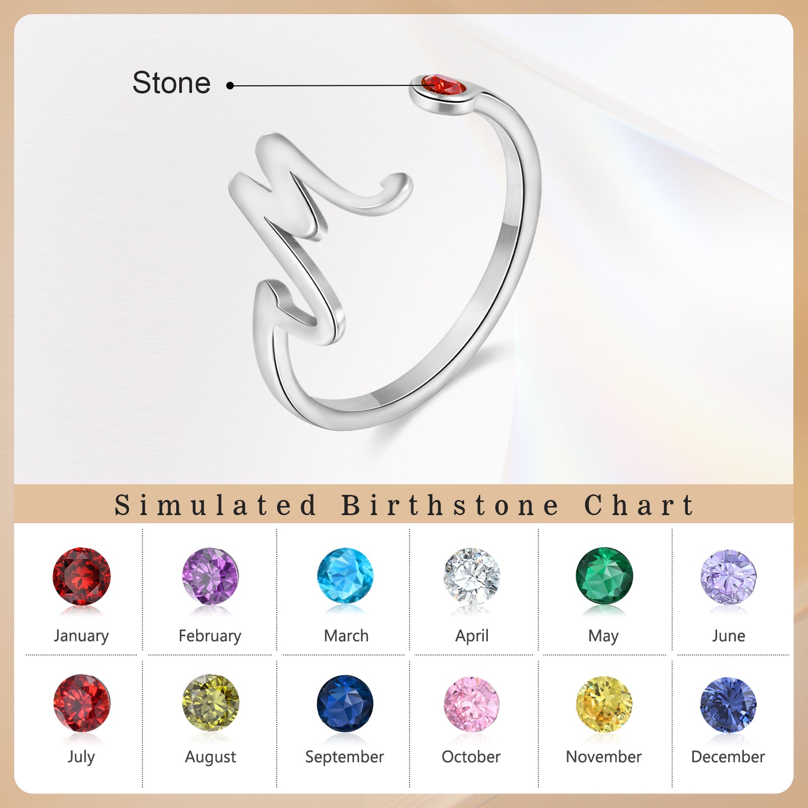 Custom Birthstone Ring