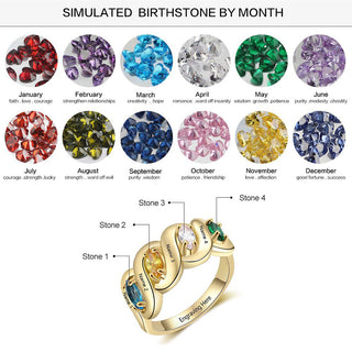 925 Sterling Silver Cubic Zirconia Name Rings