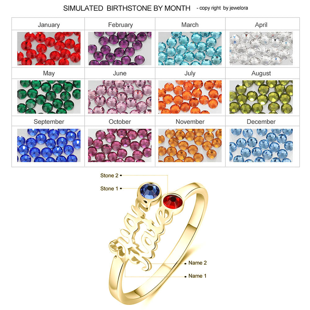 Jewelry Custom Name Ring