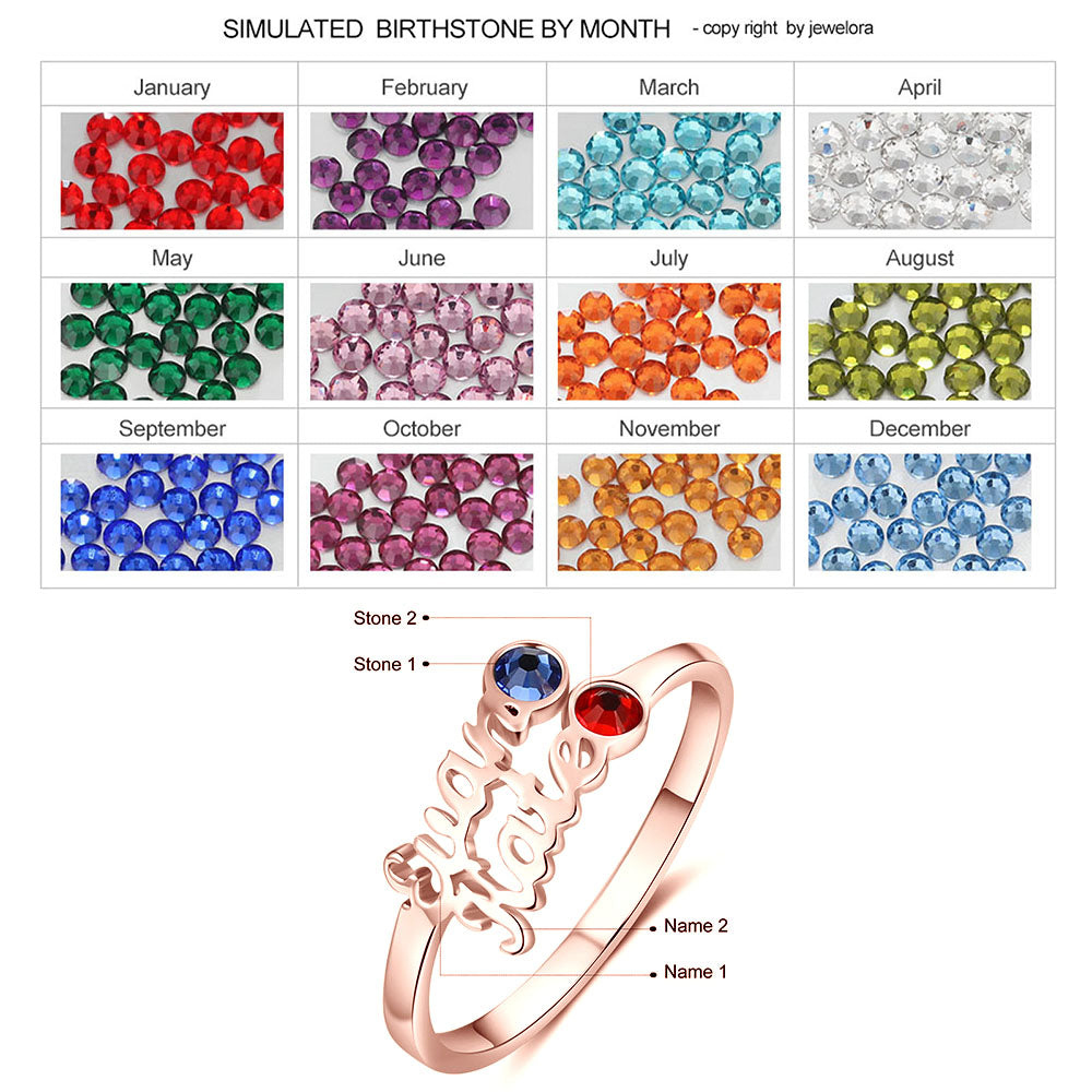 Jewelry Custom Name Ring