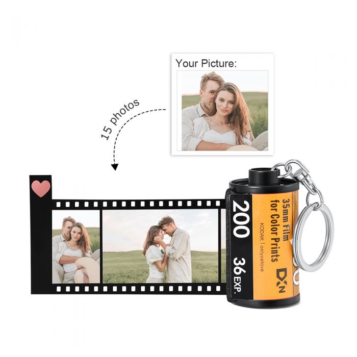 Personalized Photo Stainless Steel Keychain