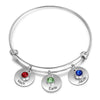 Personalized Name Stainless Steel Bangle Bracelet