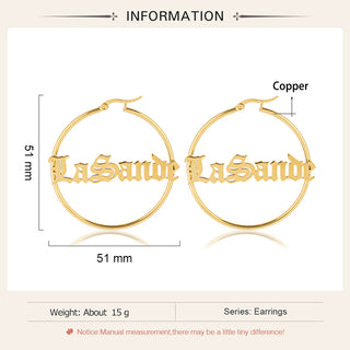 Custom Name Earrings
