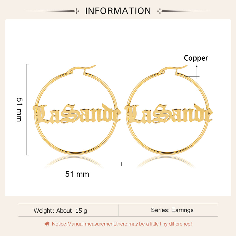 Custom Name Earrings