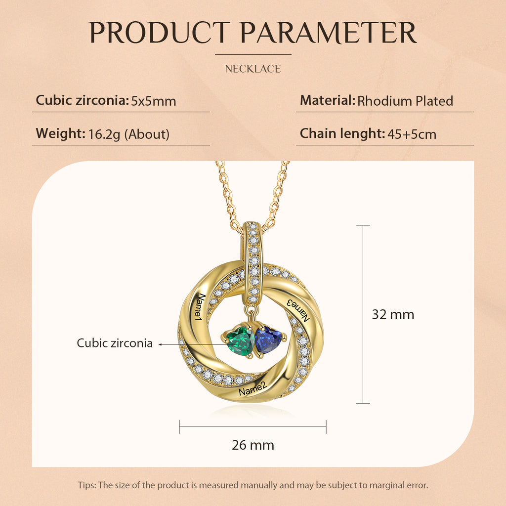 Custom Birthstone Necklace