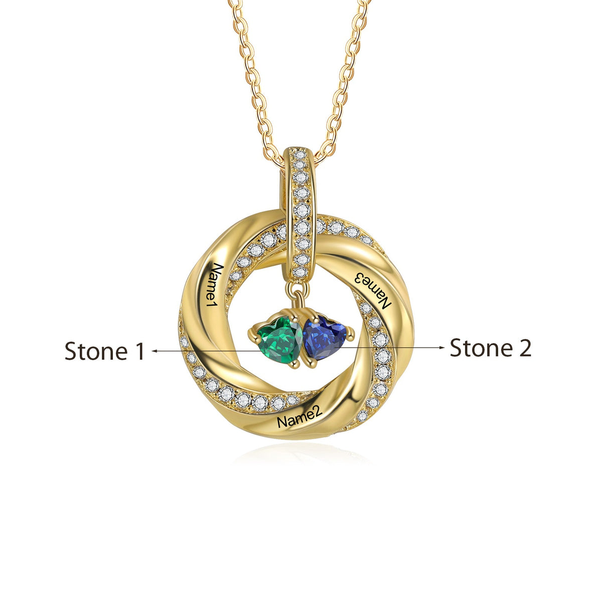 Custom Birthstone Necklace