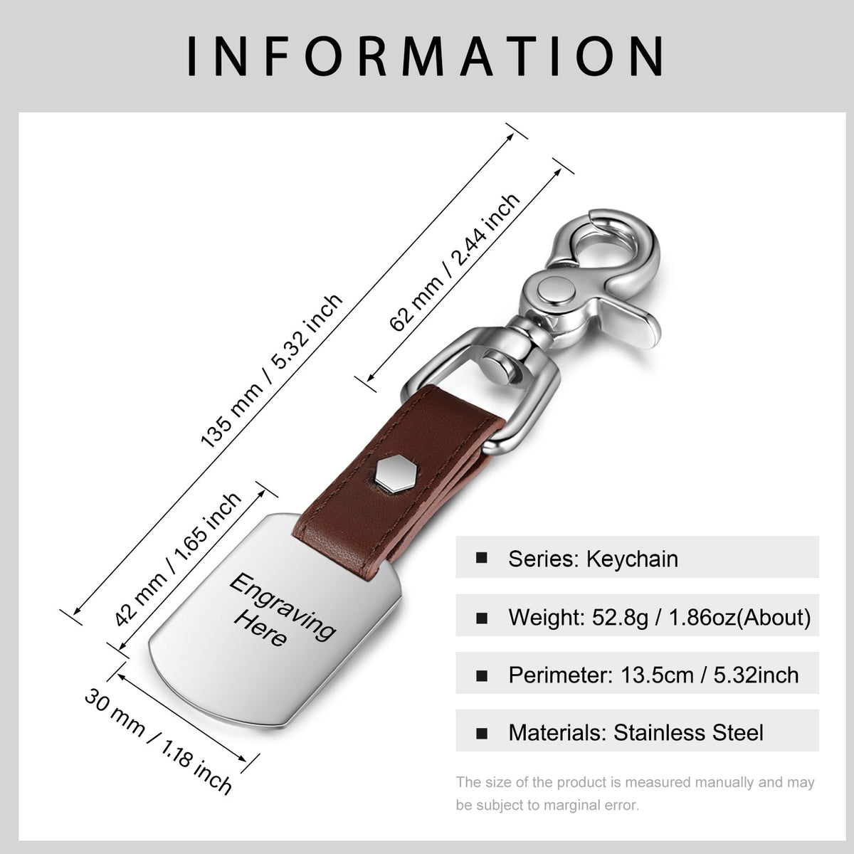 Custom Stainless Steel Keychain