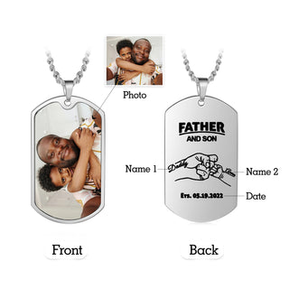 Custom Photo Stainless Steel Necklace
