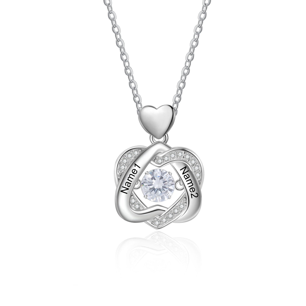 Personalized Love Heart Necklace