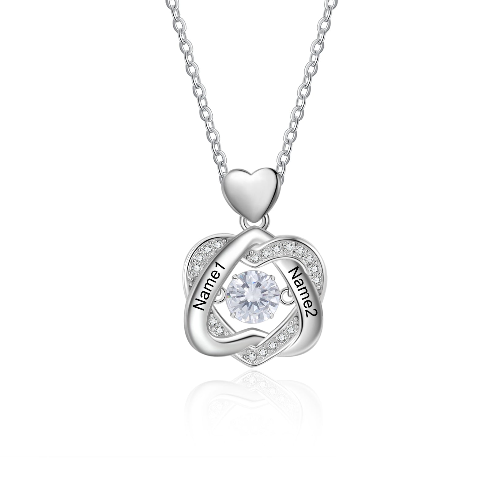 Personalized Love Heart Necklace